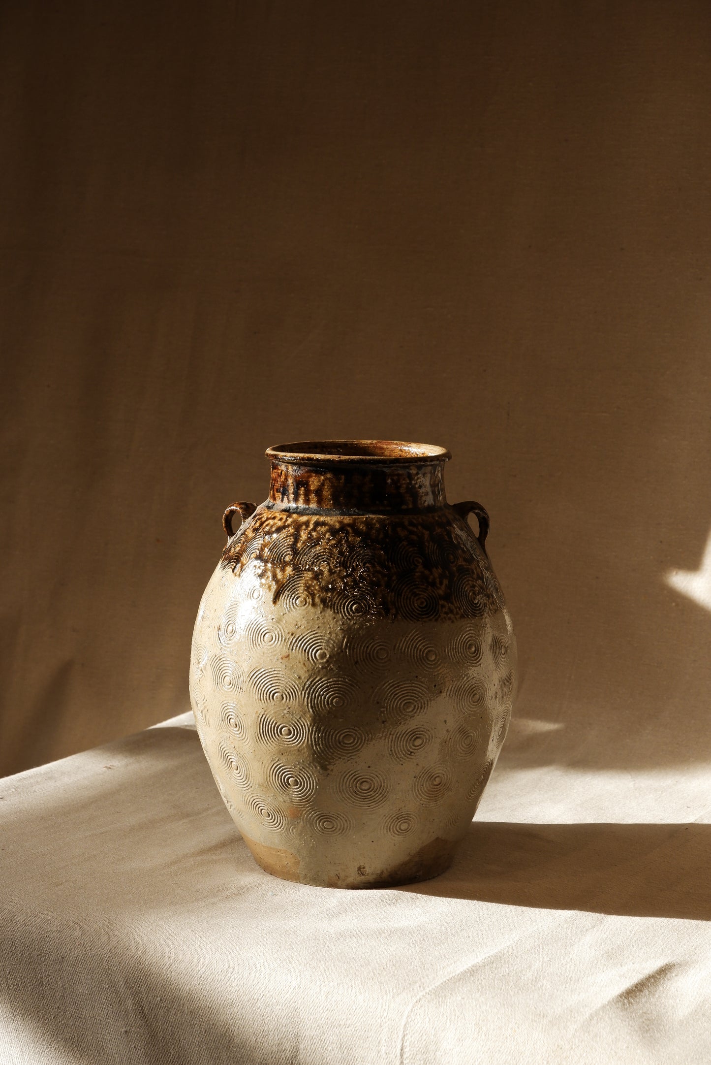 Vintage White Ceramic Jar
