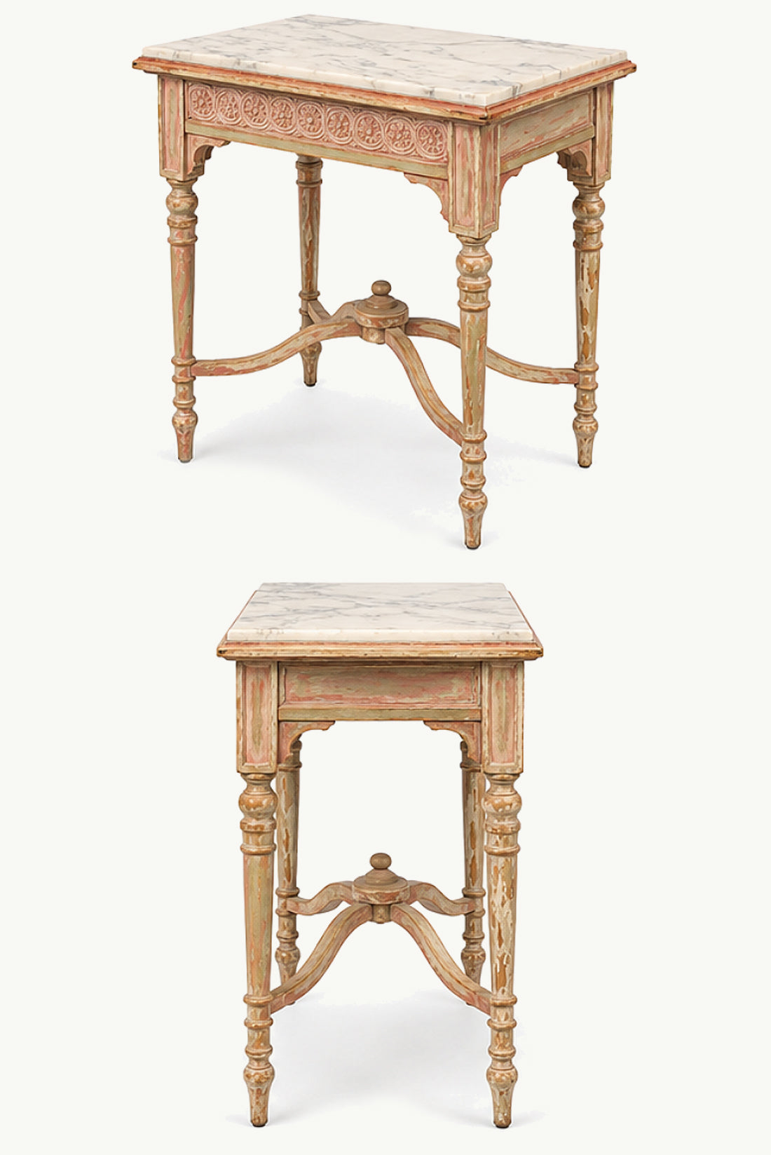 Antique Marble Side Table