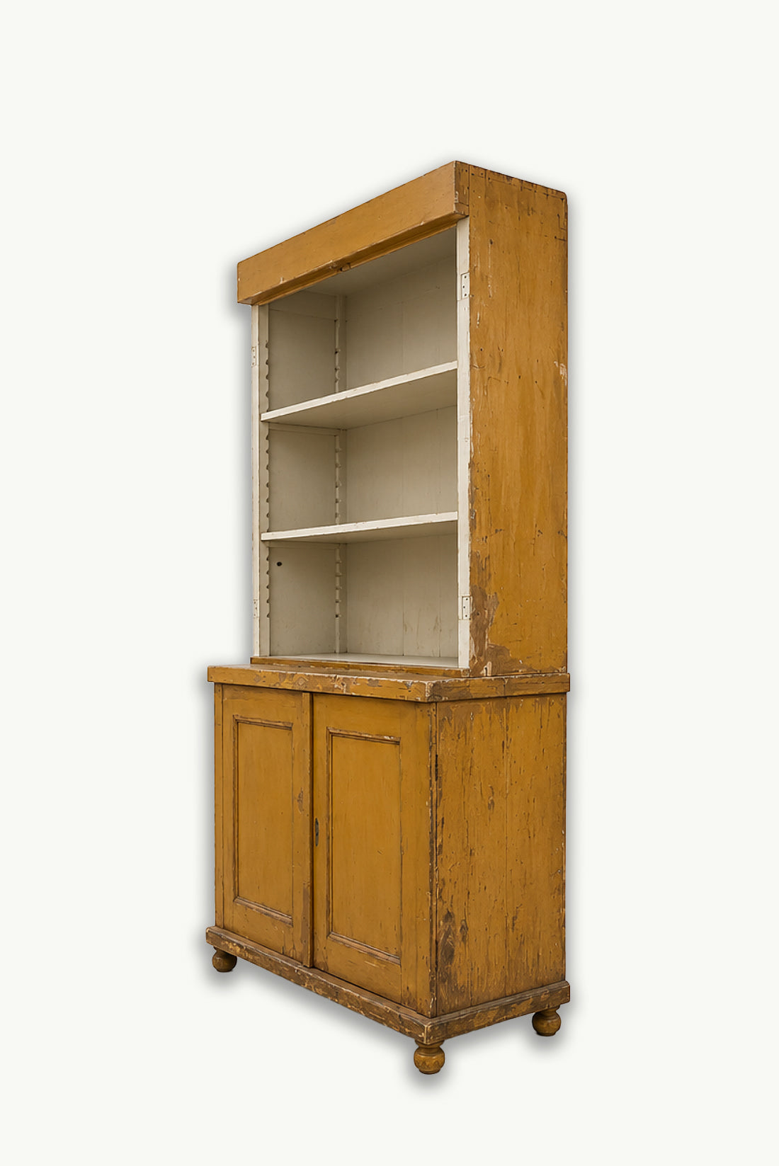 Antique Painted Shop Cabinet