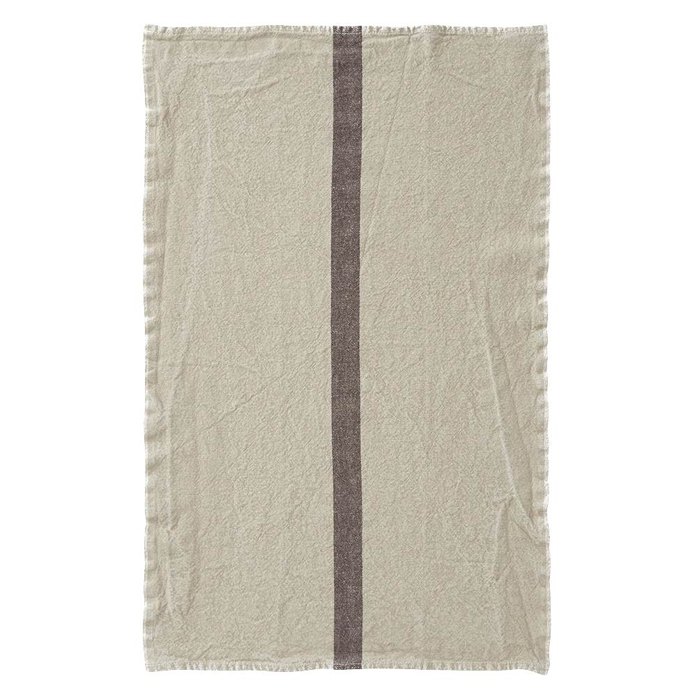 Dou Dou Tea Towel Lin/Marron