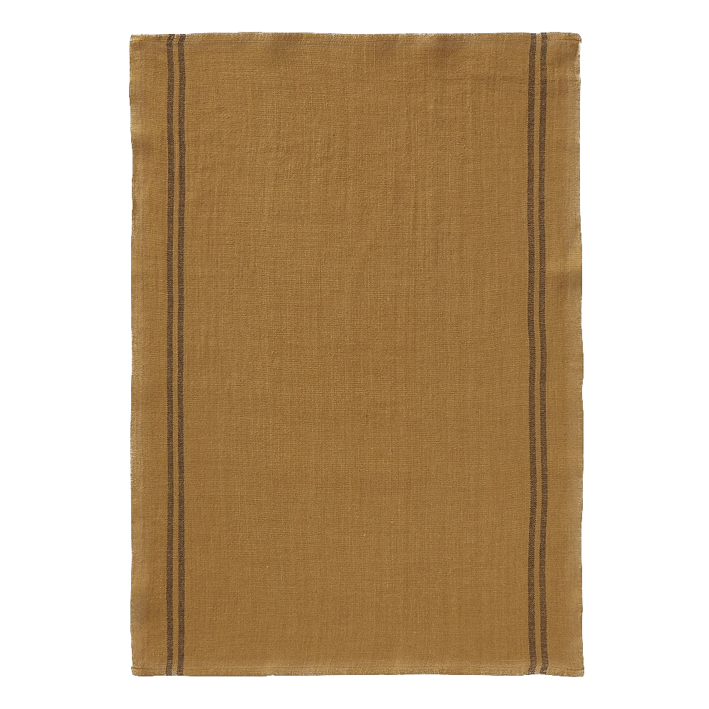 Country Tea Towel Ochre Bois