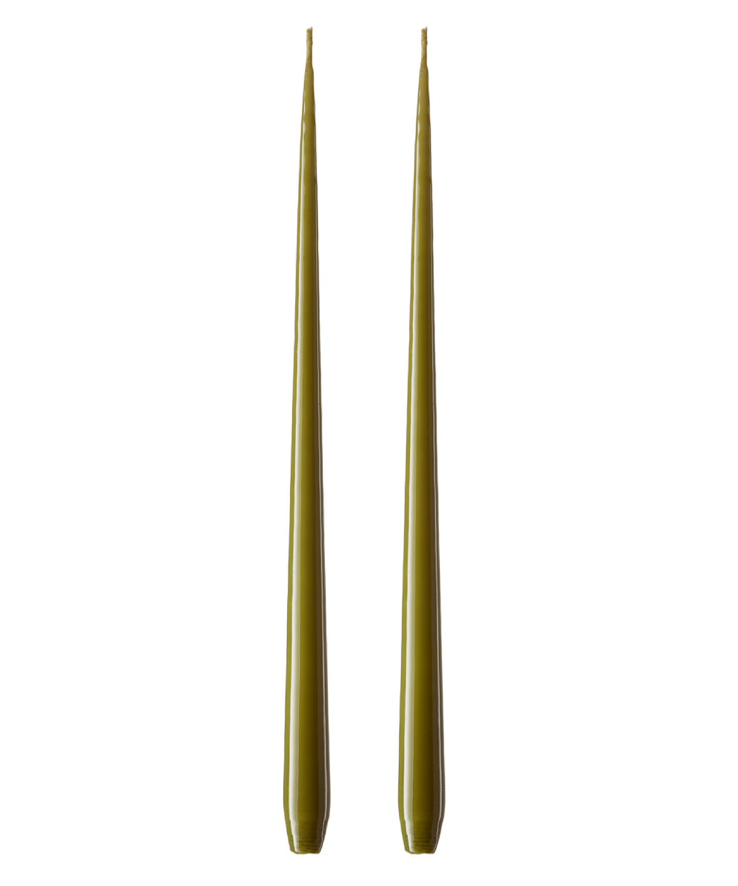 Olive Taper Candle Set