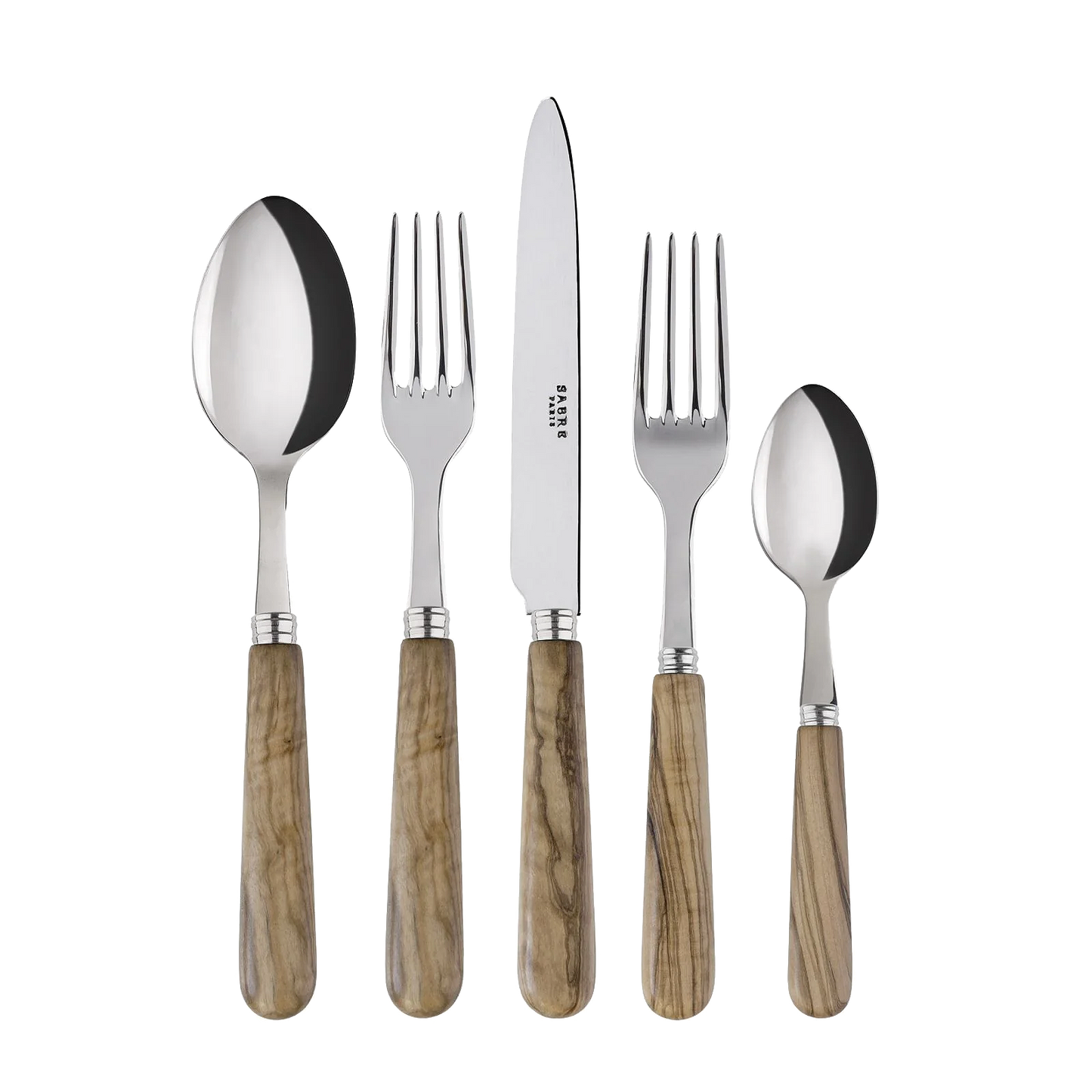 Olive Wood 5-Piece Setting