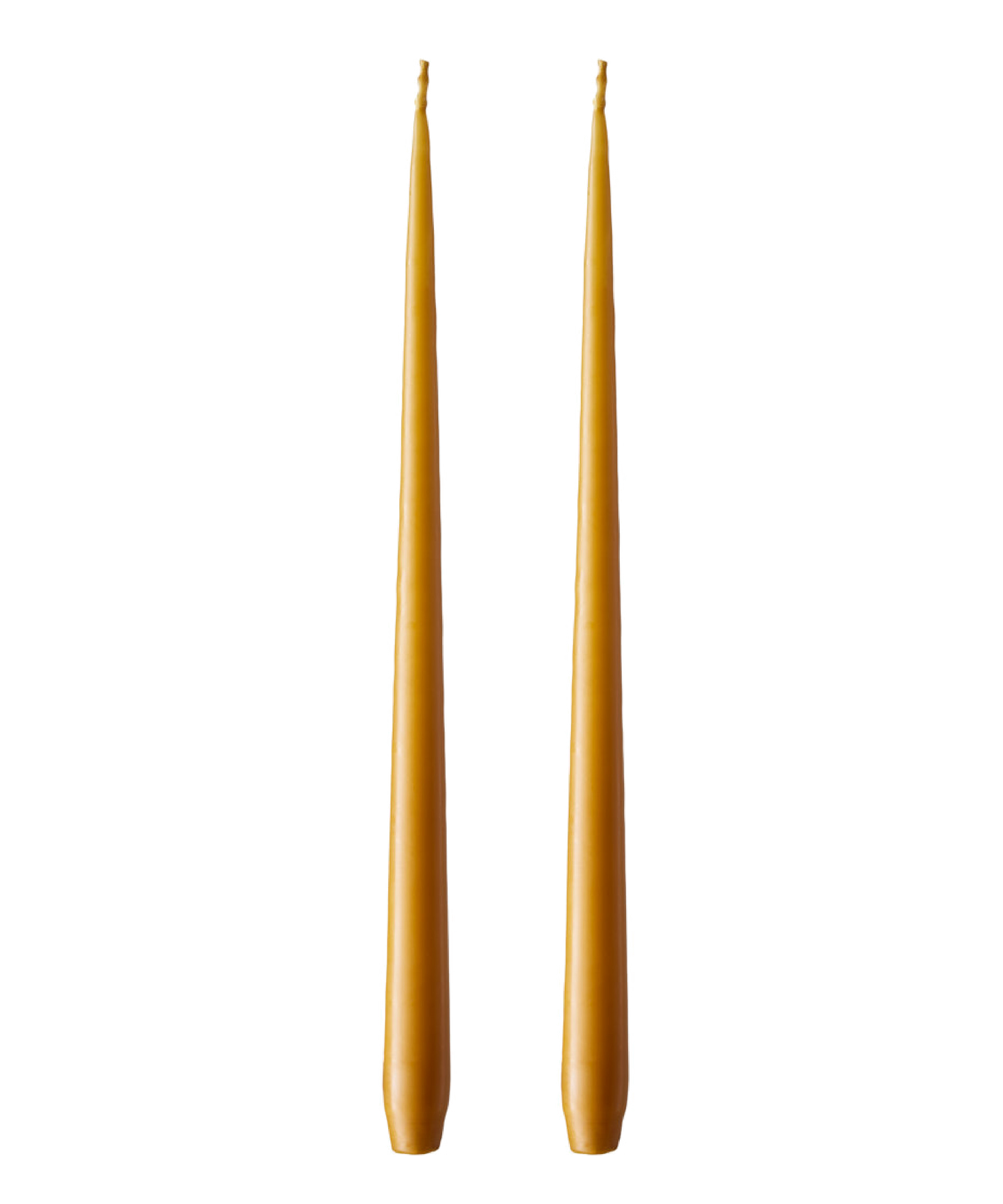 Warm Amber Taper Candle Set