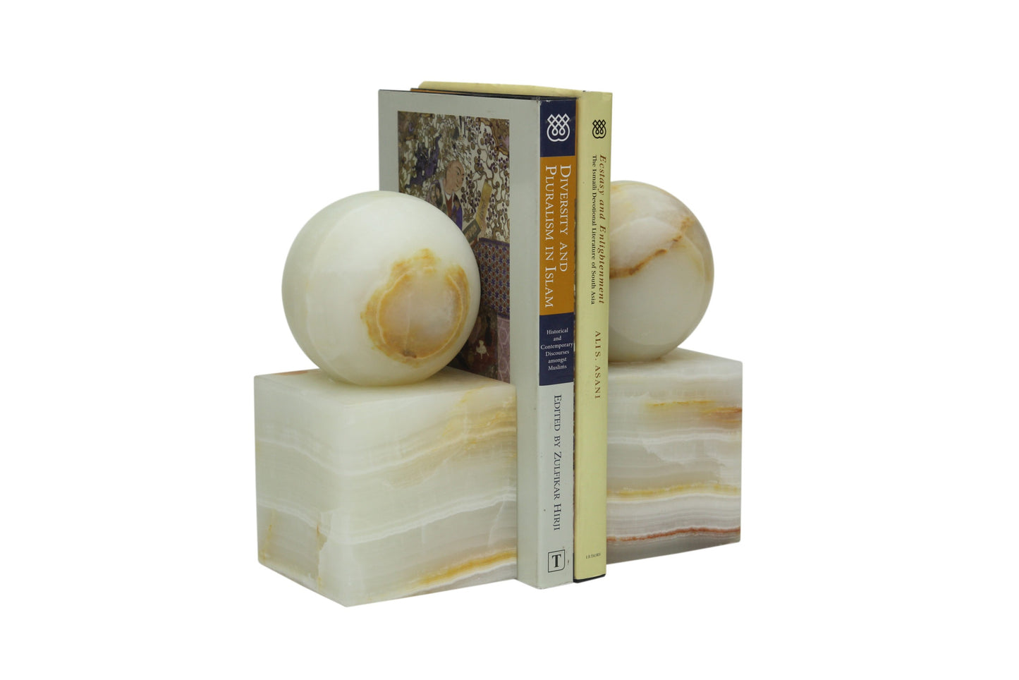 Marble Ball Bookends