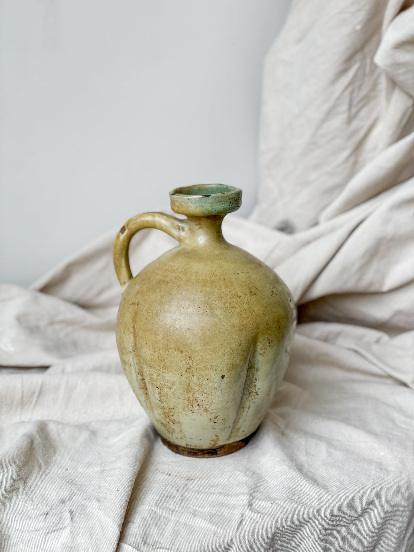 Antique Ceramic Pitcher Vase