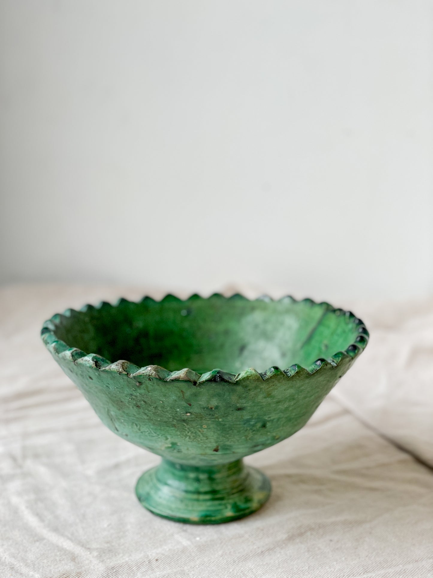 Vintage Moroccan Zig Zag Bowl