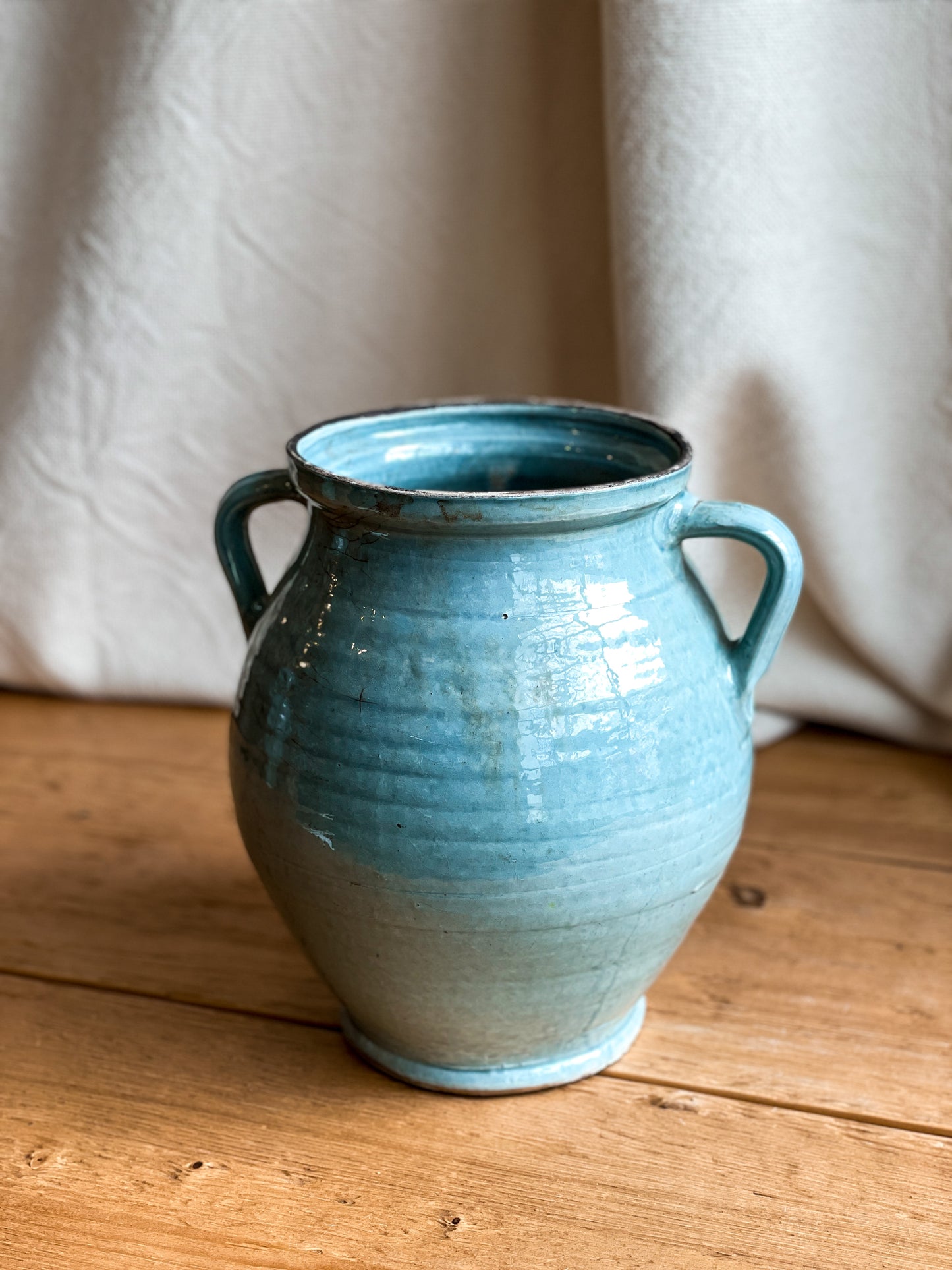 Blue Turkish Glazed Pot