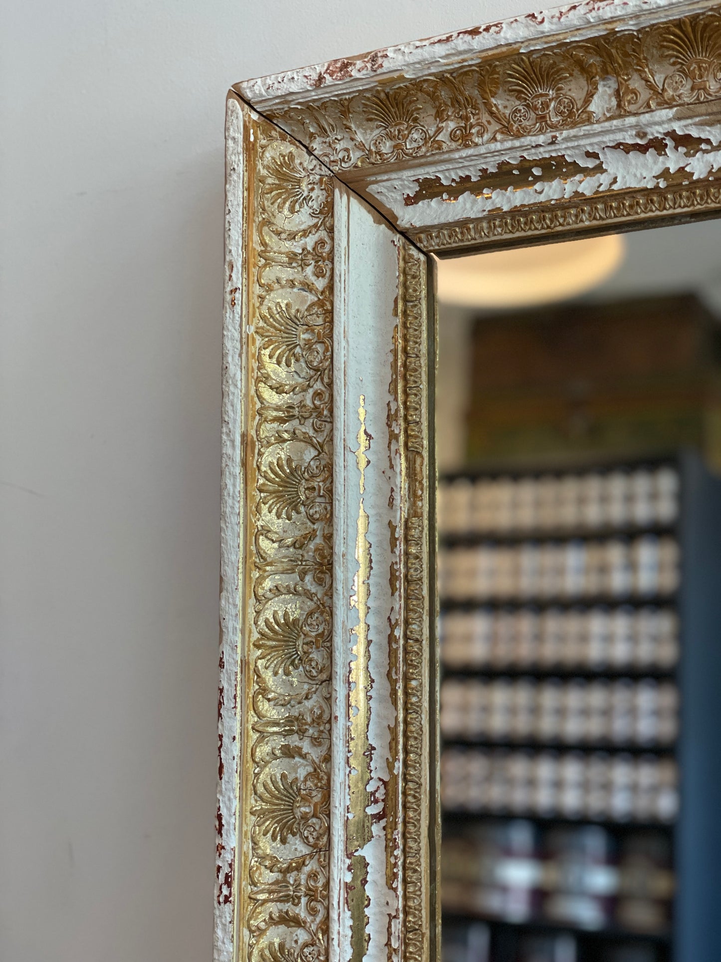 Antique Wood & Gold Mirror