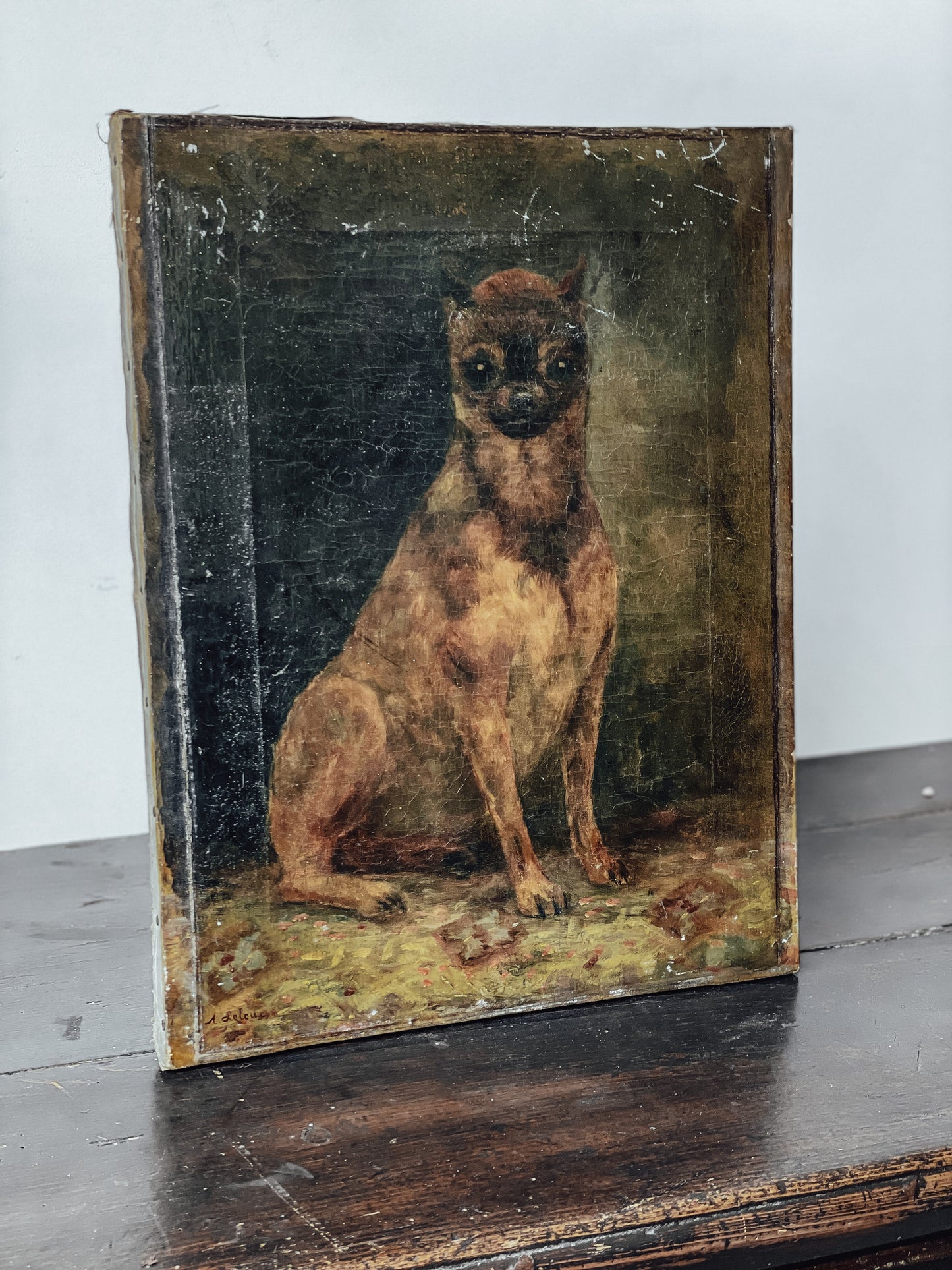 Dog Canvas Artwork (1900)