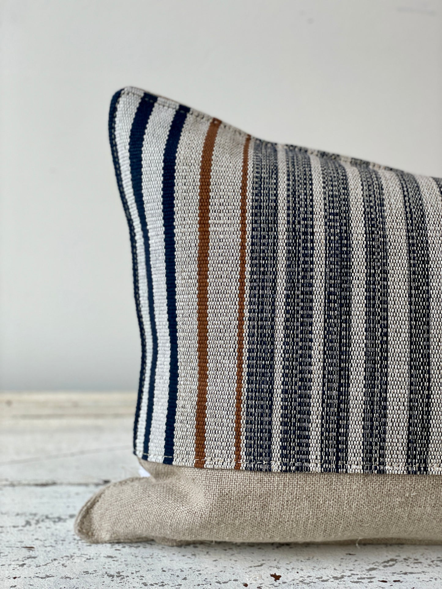 Custom Vertical Stripe Cisco Home Bolster Pillow (12x18)