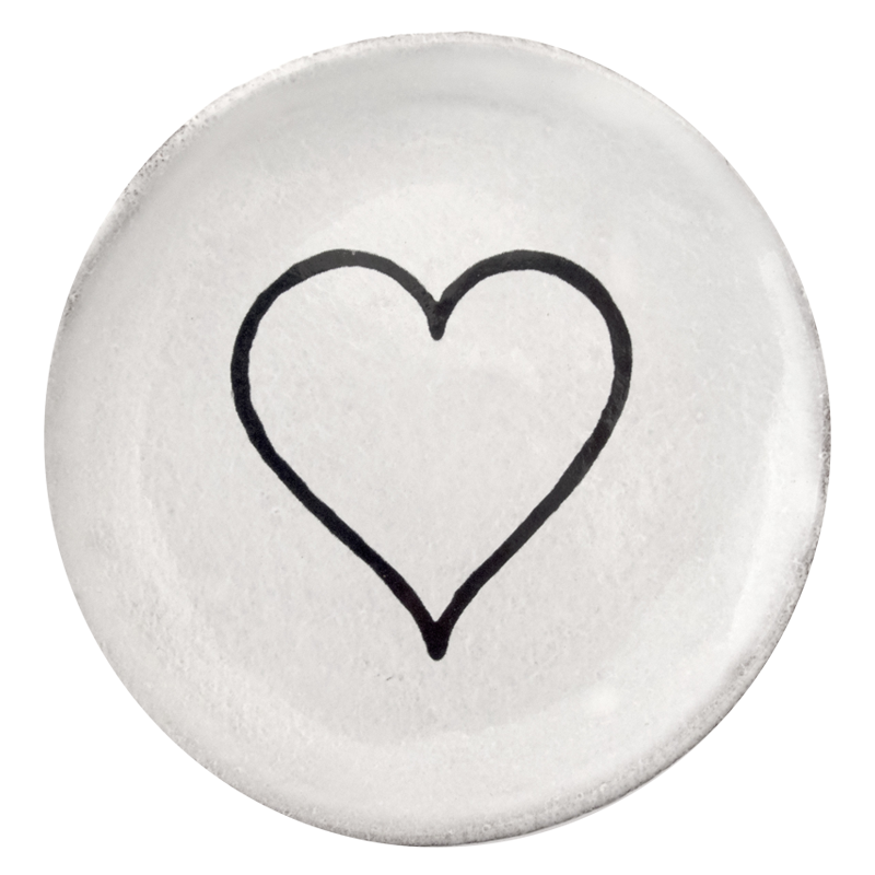 Heart Saucer (Line Heart)