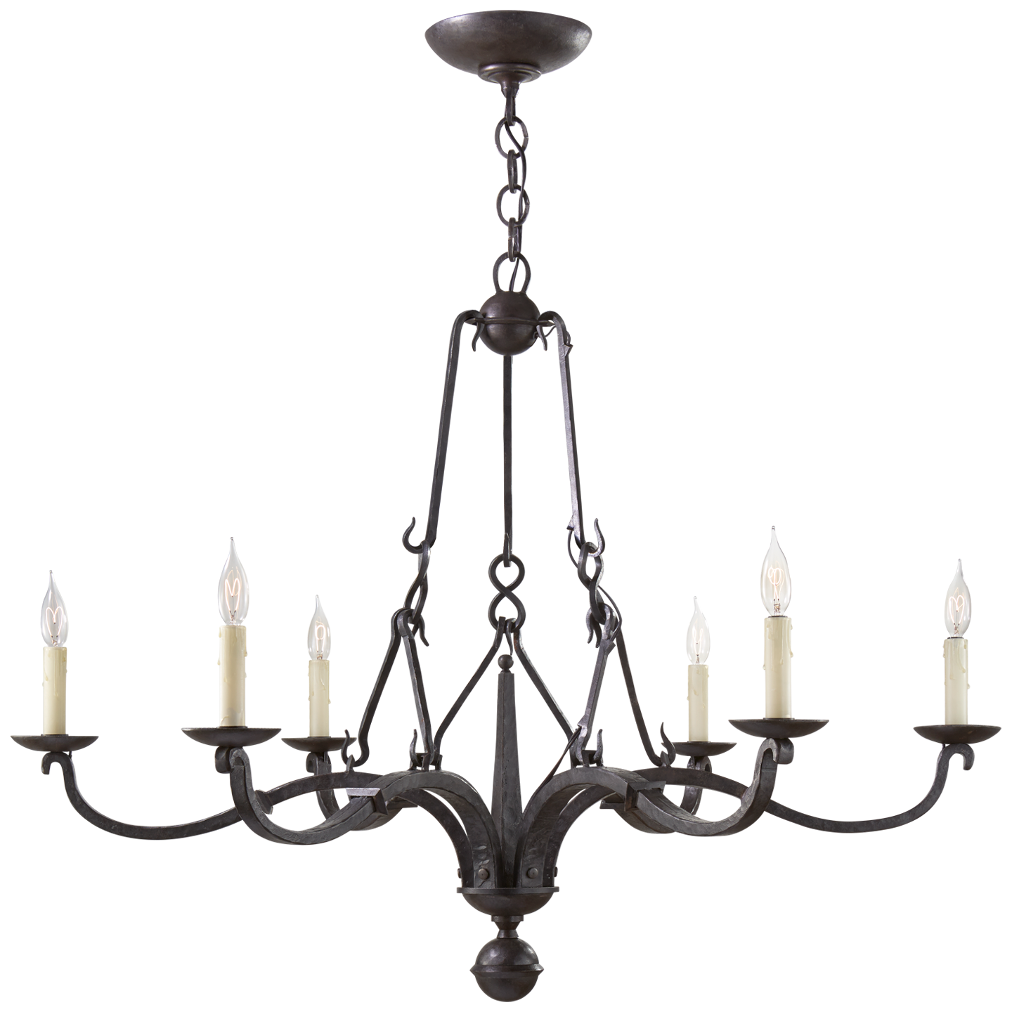Allegra Chandelier in Aged Iron