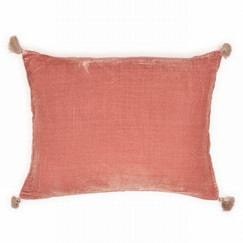 Nude Silk Velvet Cushion