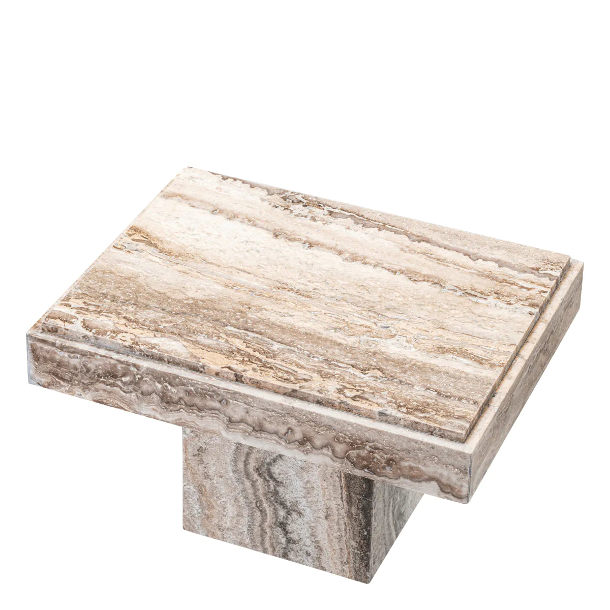 Silver Travertine Table