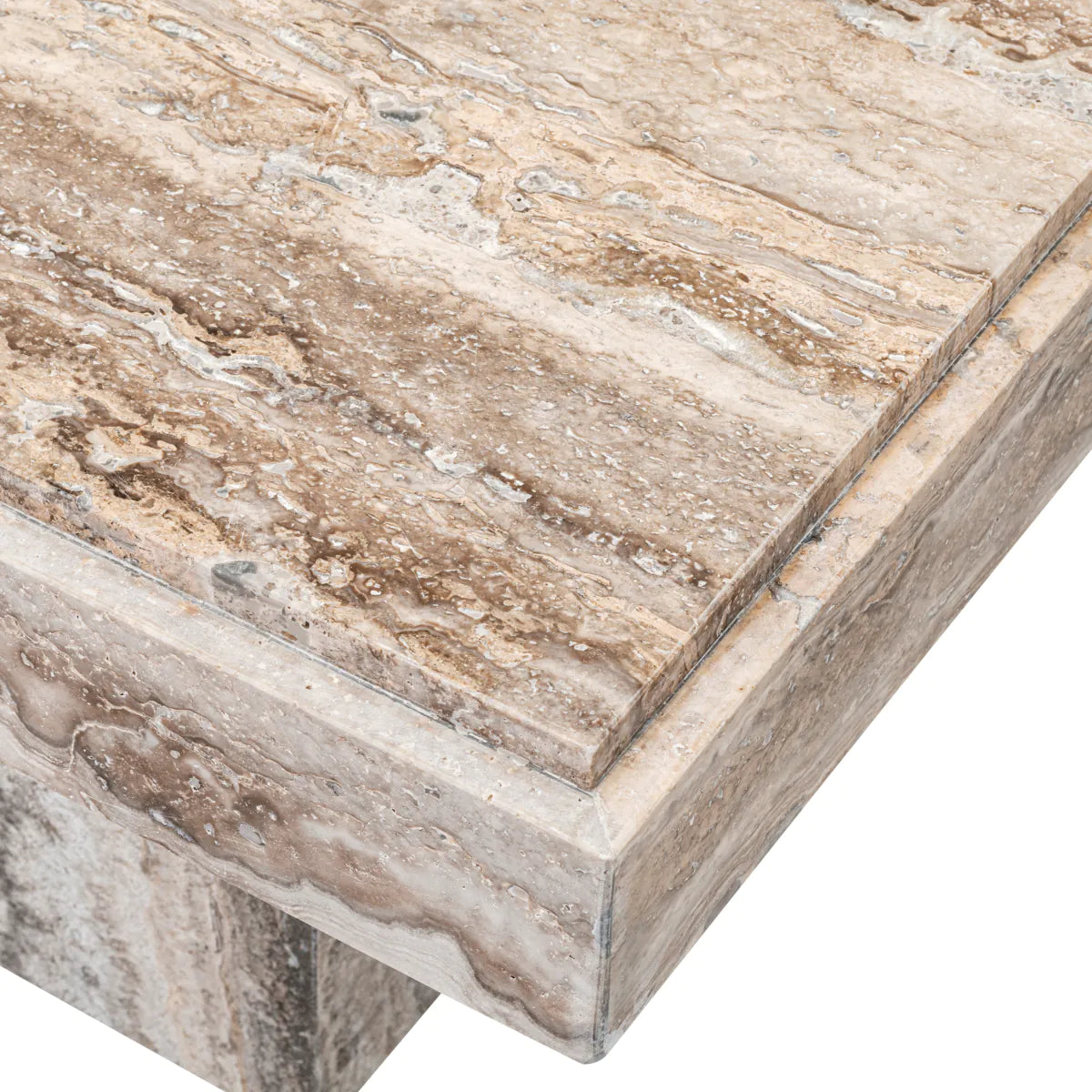 Silver Travertine Table