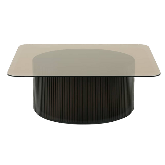 Smoked Glass Square Coffee Table