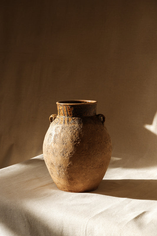 Vintage Brown Ceramic Vase