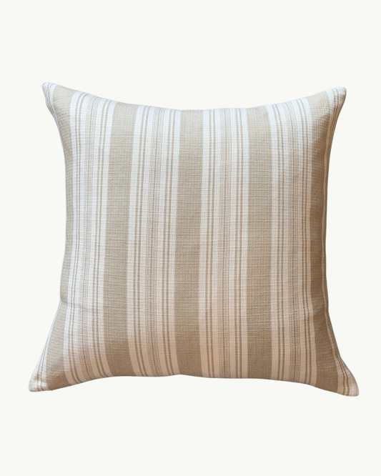 Jute Stripe Pillow  (22x22)