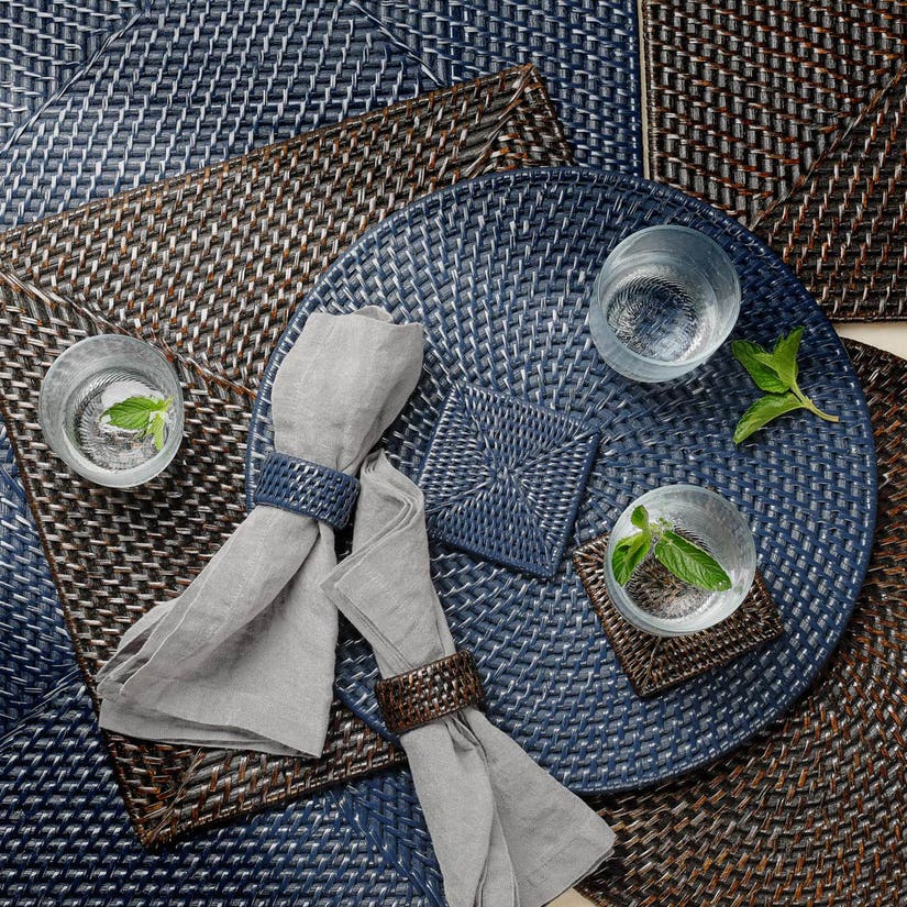 Espresso Rattan Placemat