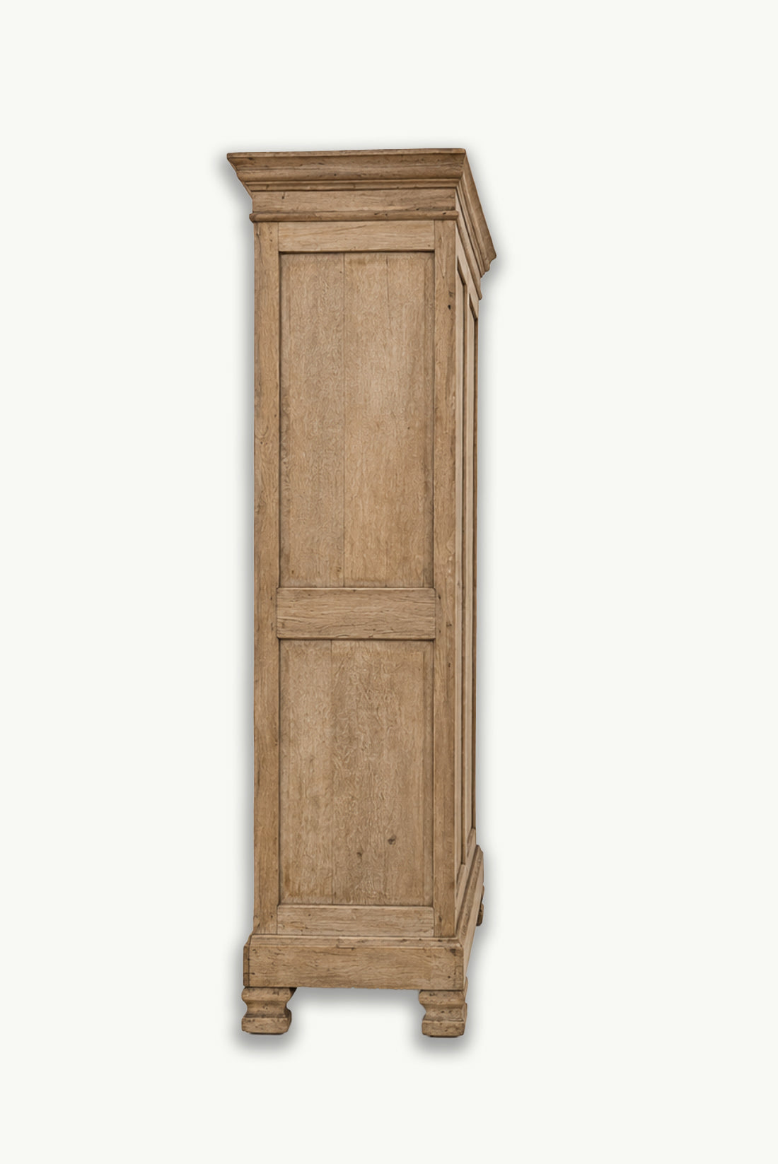 Antique Bleached Oak Vitrine