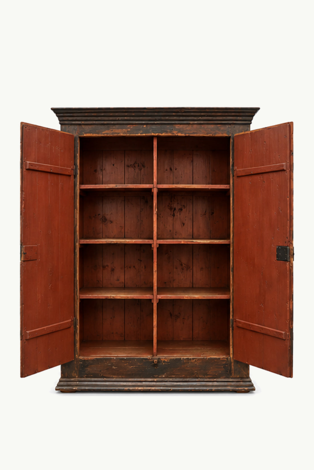 Antique Folk Painted Cabinet