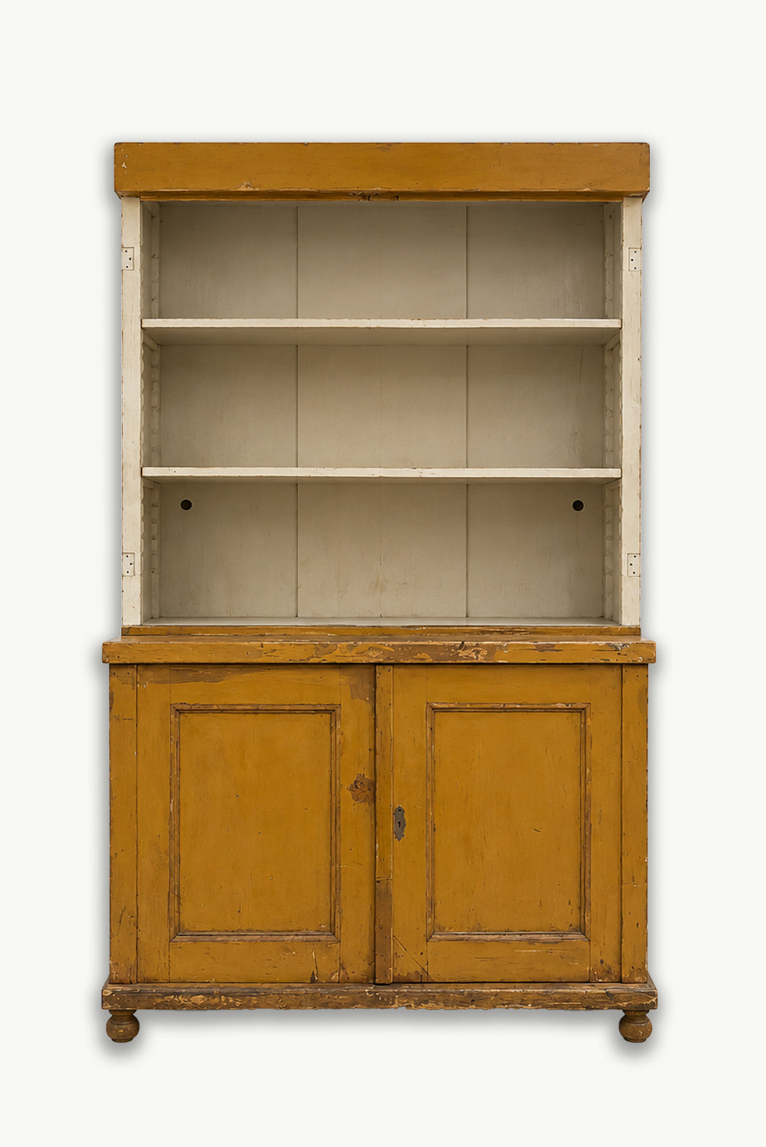 Antique Painted Shop Cabinet