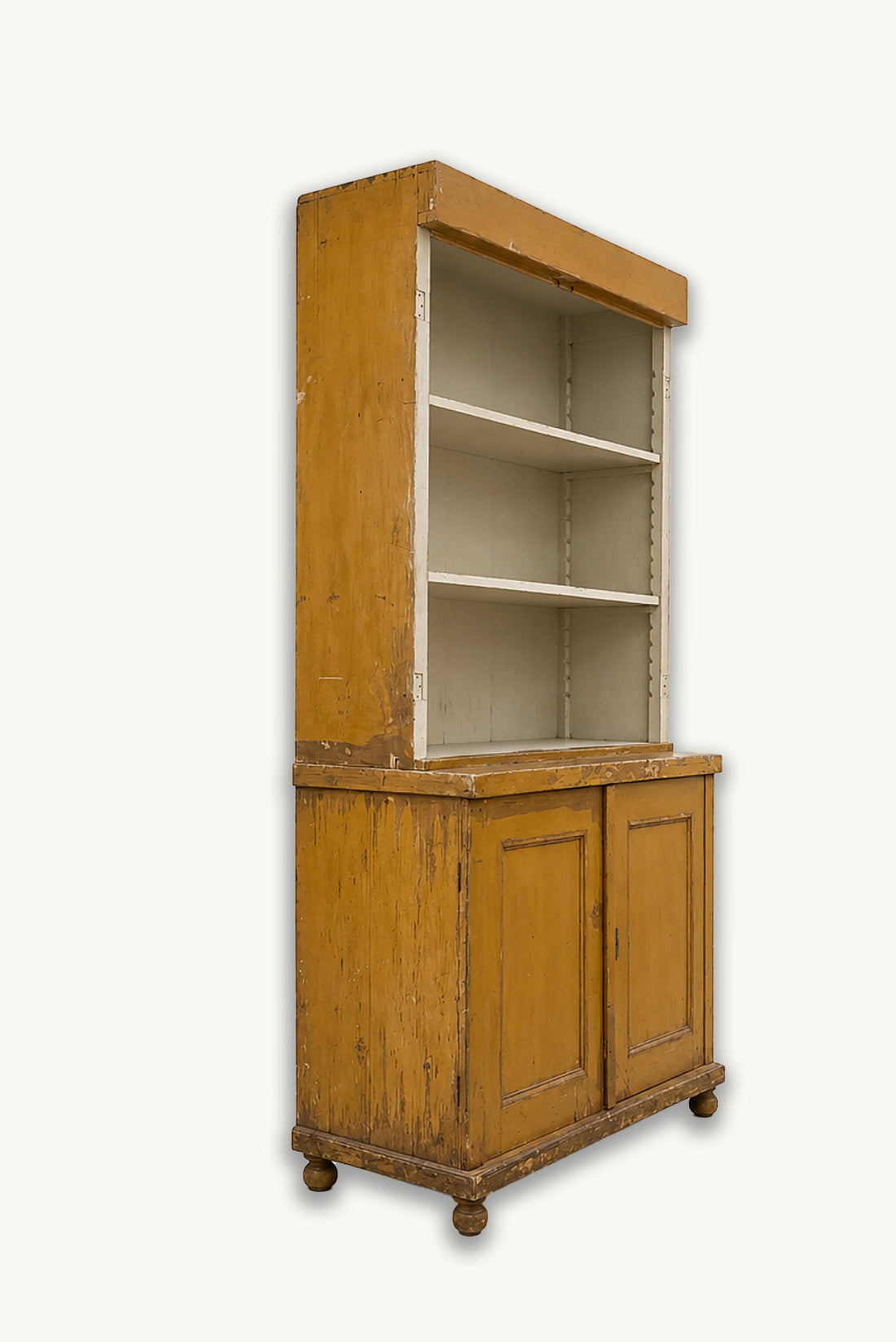 Antique Painted Shop Cabinet