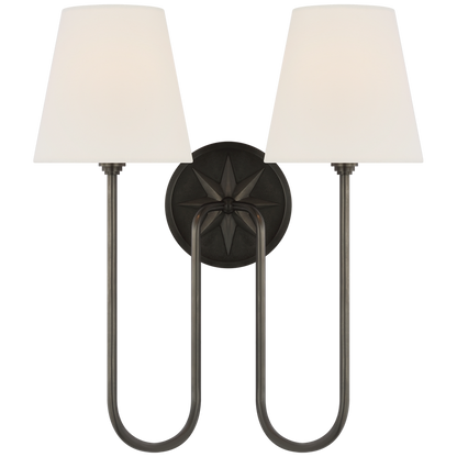 Polaris 17" Double Sconce