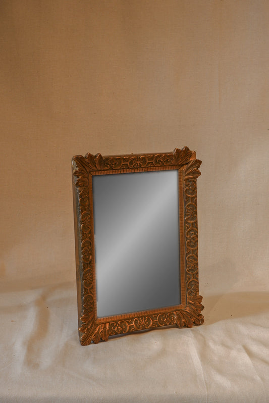 Antique Gilded Wood Mirror