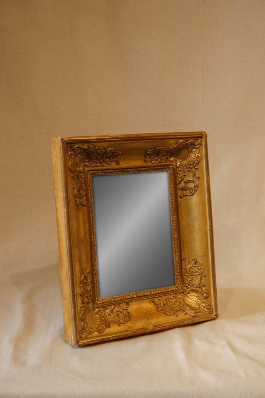 Antique Gilded Wood Mirror