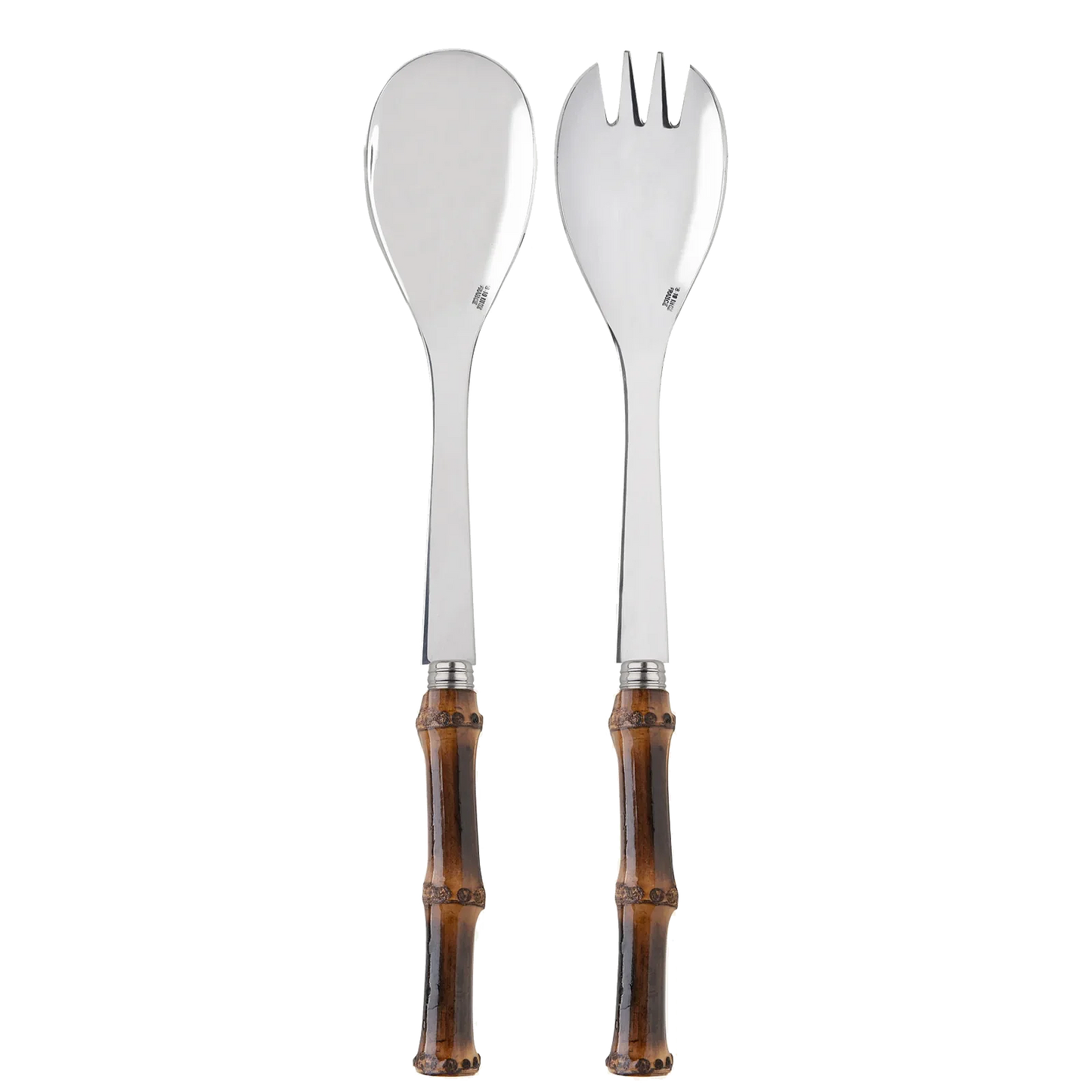 Dark Bamboo Salad Set