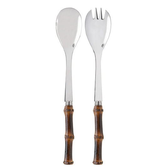 Dark Bamboo Salad Set