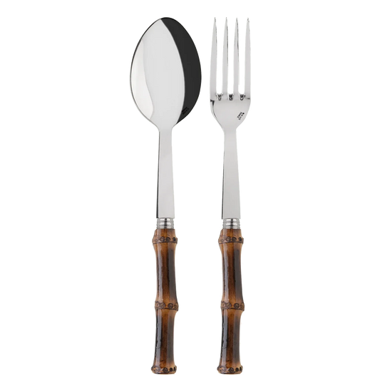 Dark Bamboo Serving Set