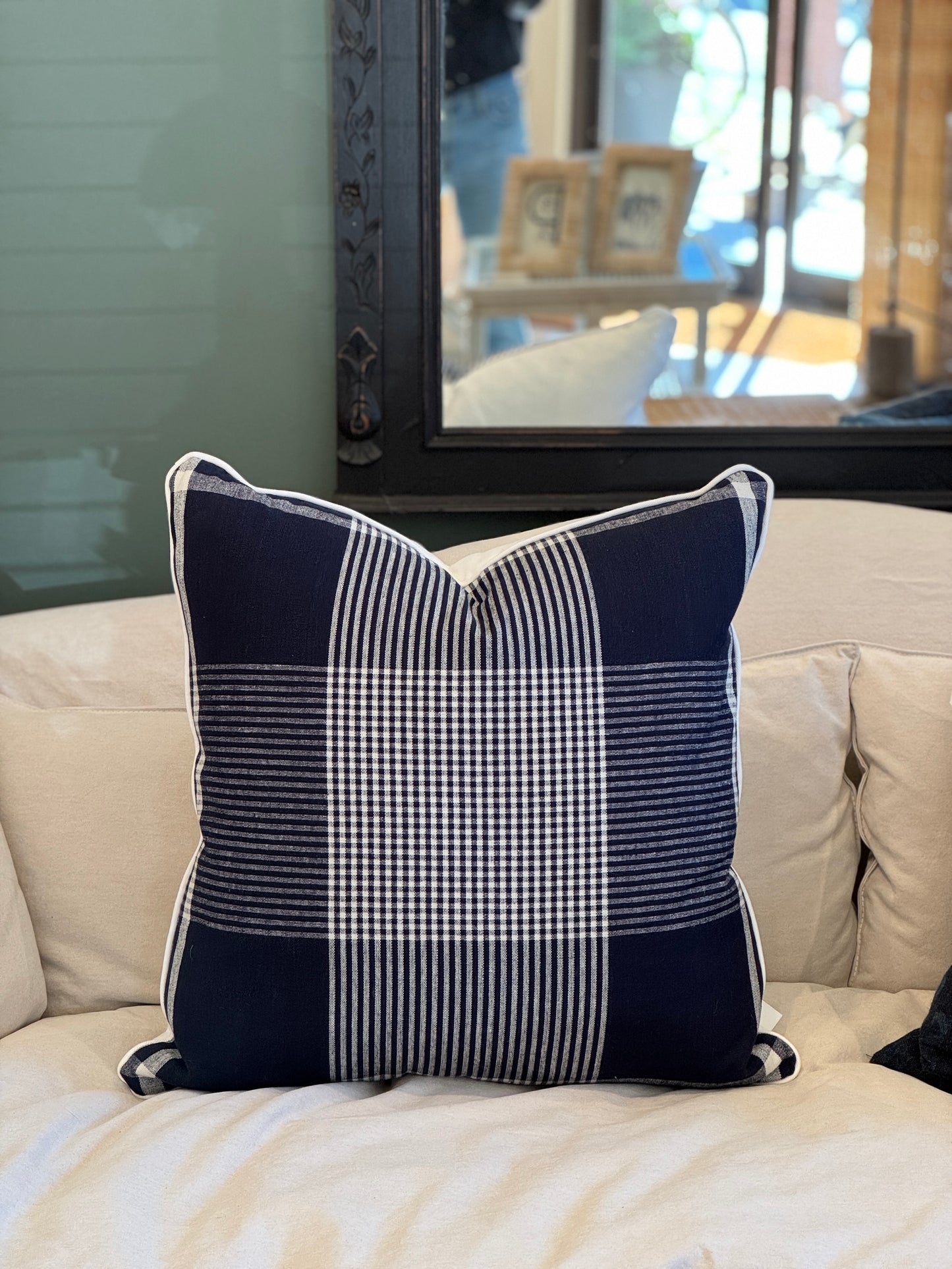 Custom 31 Westgate Blue & White Pillow