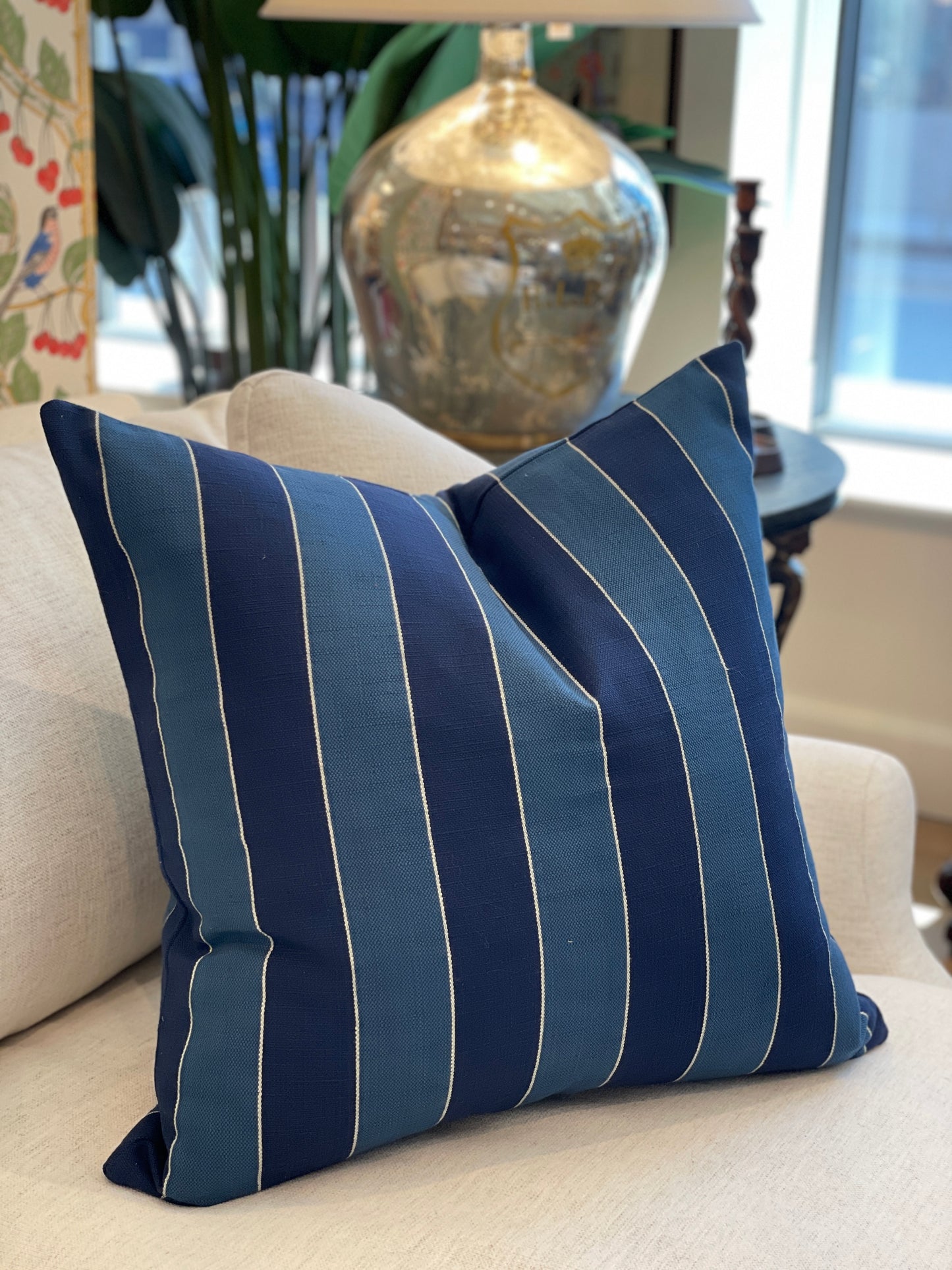 31 Westgate Custom Pillow in Nikko Stripe