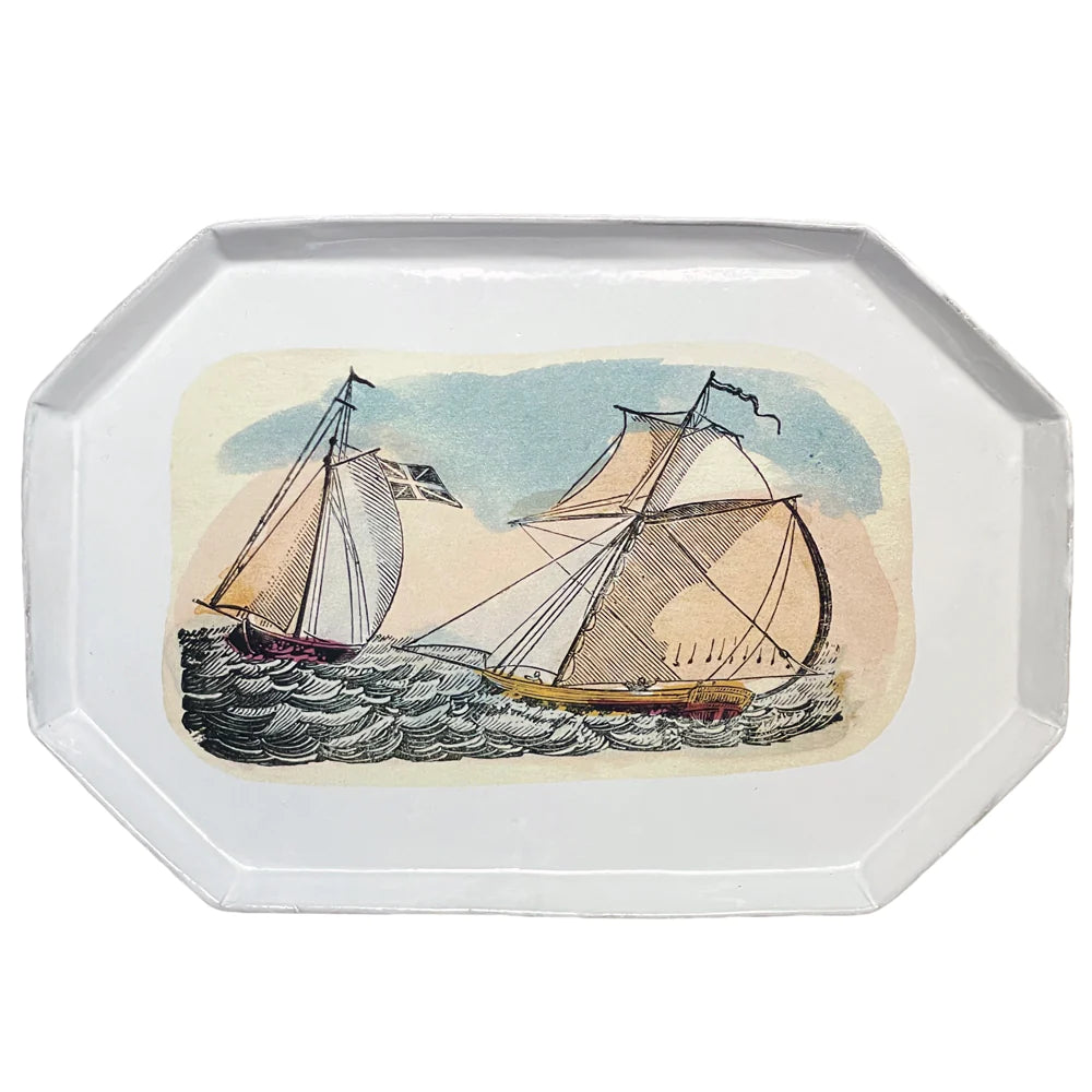 Sailboats Platter