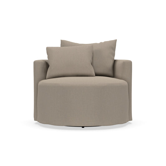 Leander Swivel Slipcovered Chair