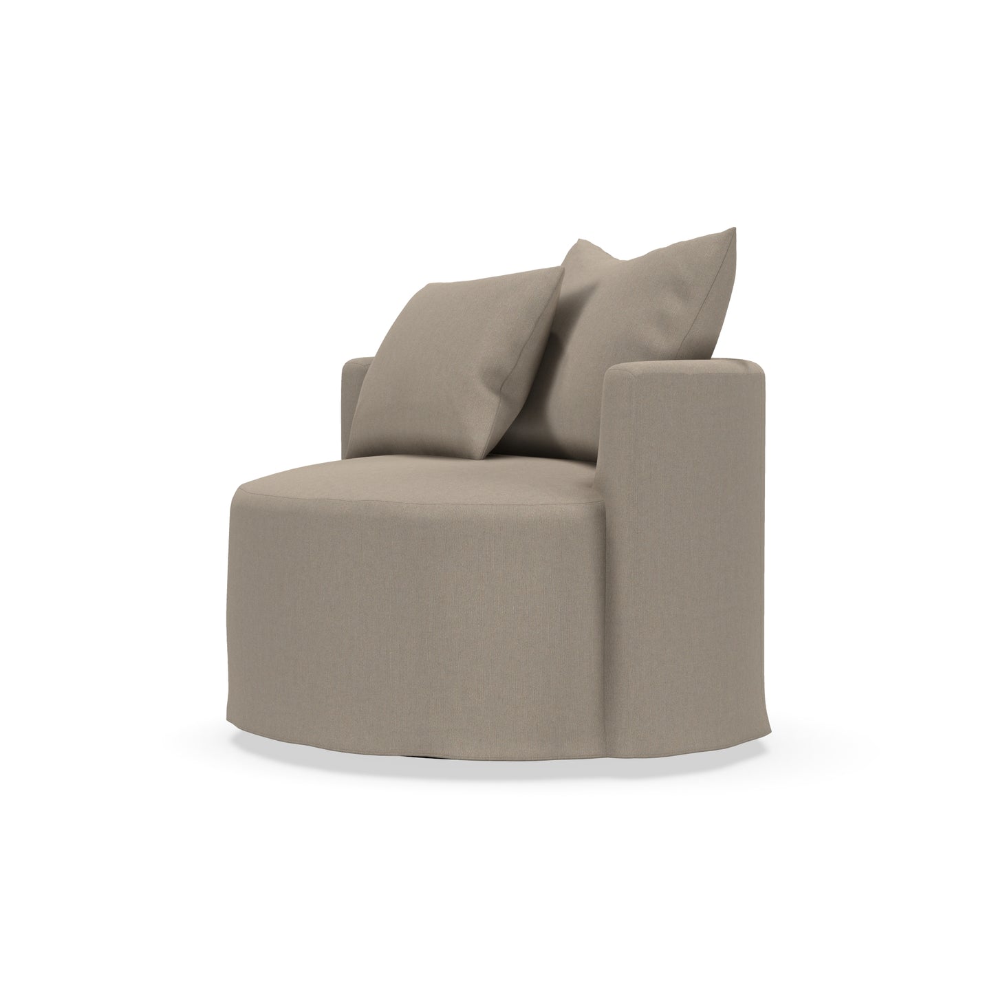 Leander Swivel Slipcovered Chair