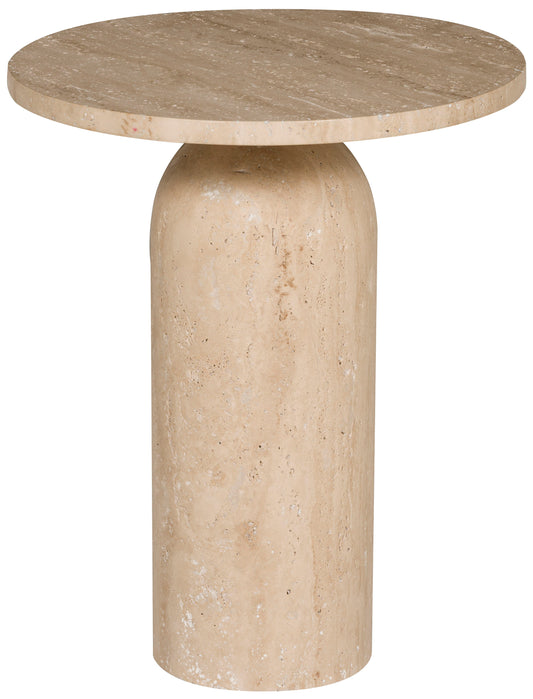 Canyon Travertine End Table