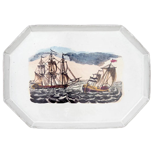 Platter with Sailboats