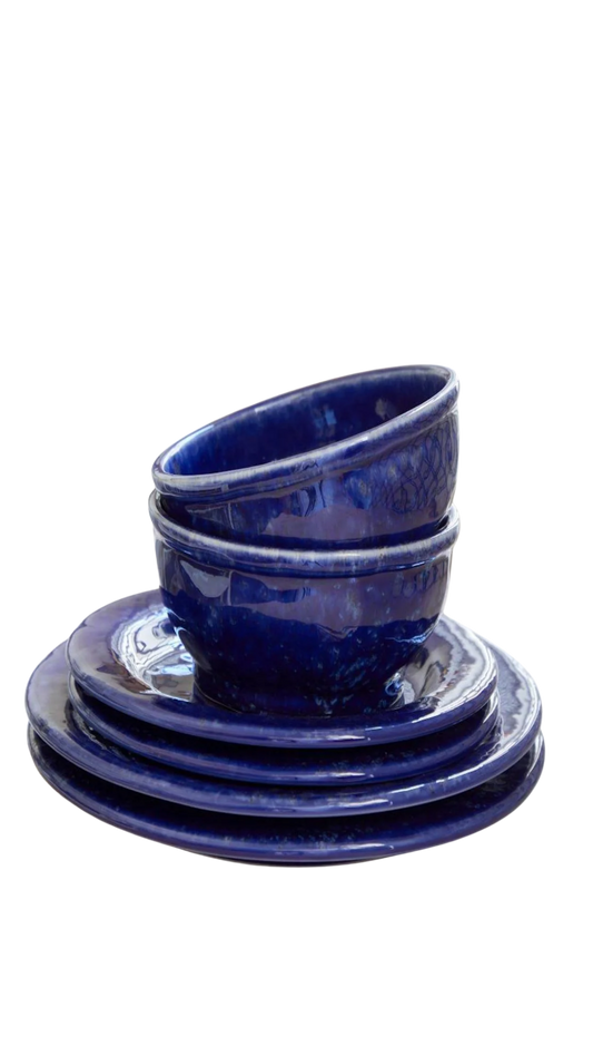 Speckled Blue Dinnerware