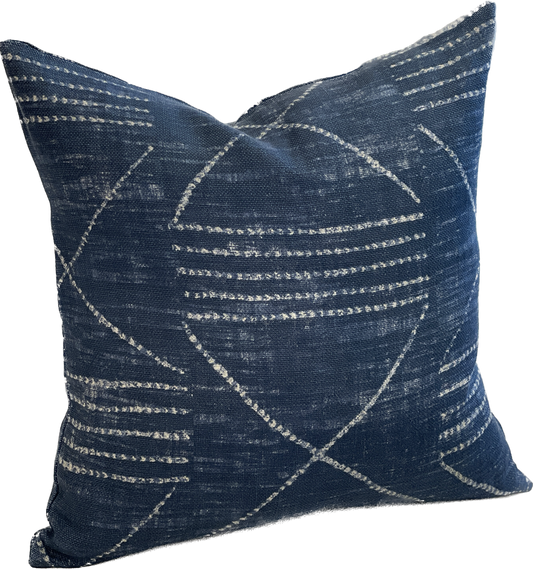 31 Westgate Custom Pillow in Lagos Indigo