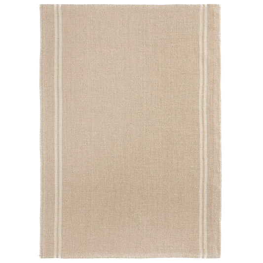 Country Tea Towel  Ecru Lave