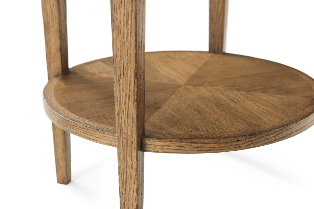 Nova two-Tiered Round Side Table