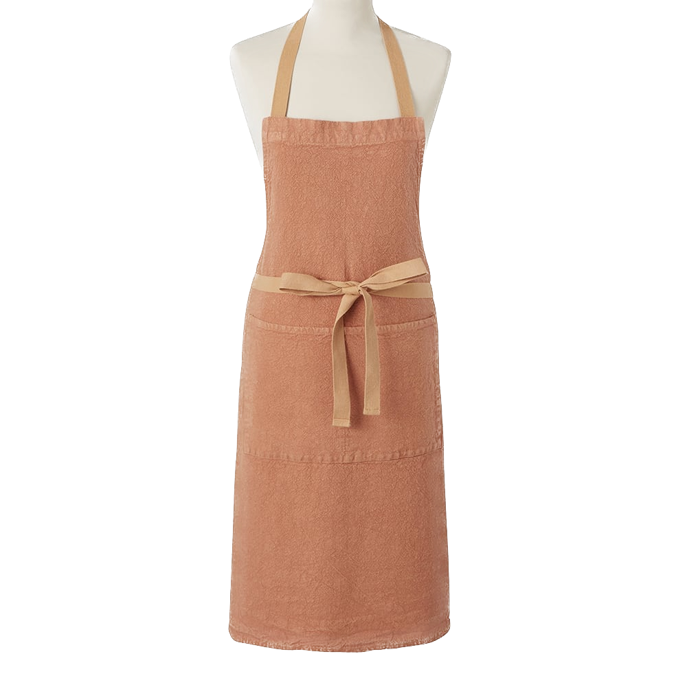Terracotta Linen Apron