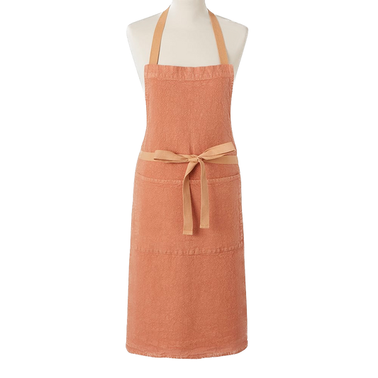 Terracotta Linen Apron