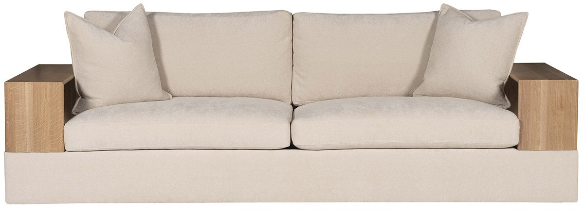 Embrace Wood Shelf Arm Sofa