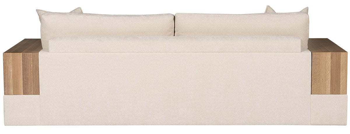 Embrace Wood Shelf Arm Sofa