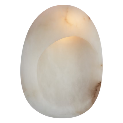 Esculpa 14" Round Alabaster Sconce